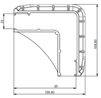 Stapelecken für Aufsatzrahmen Gelb